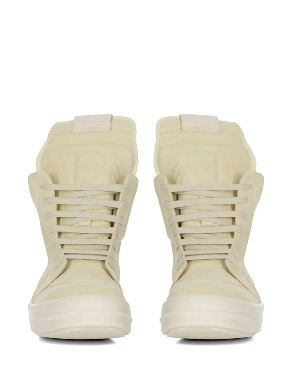 Rick Owens Geobaskets leren sneakers met rits Beige