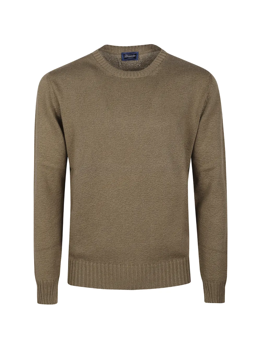 Drumohr crew-neck knitted sweater - Verde