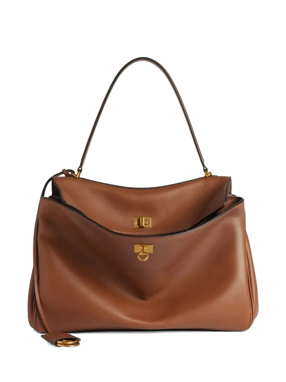 Balenciaga Borsa a spalla Rodeo media - Marrone