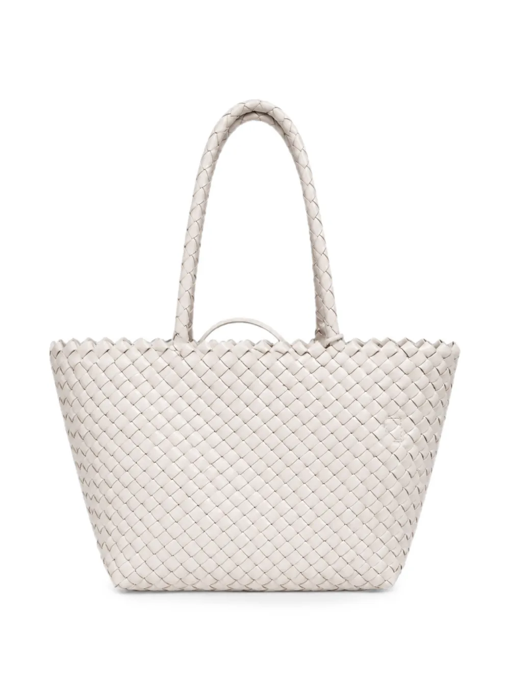 DRAGON DIFFUSION woven leather shoulder bag - Bianco