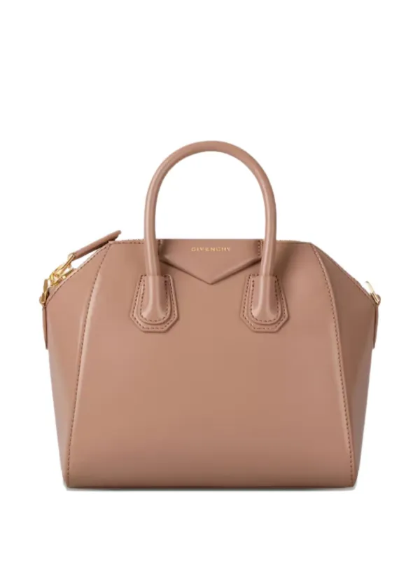 Givenchy Mini Antigona Bag in Box Leather in Pink