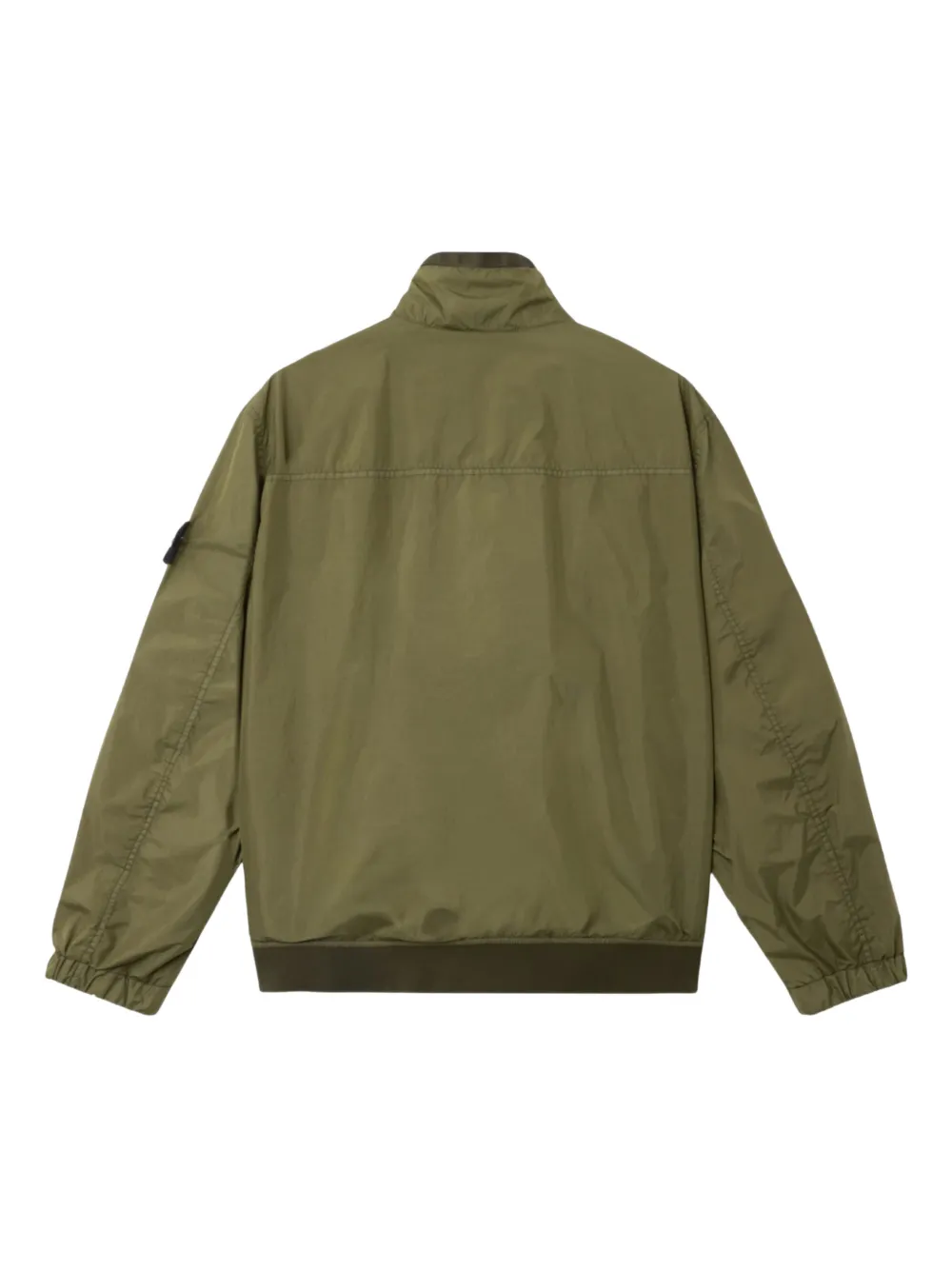 Stone Island Crinkle Reps bomberjack met rits Groen