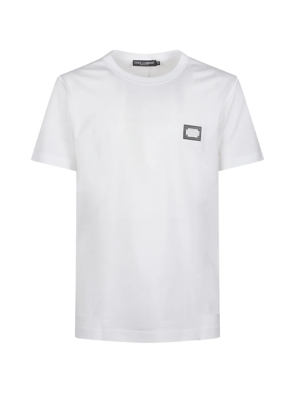 Dolce & Gabbana logo-plaque T-shirt - Weiß