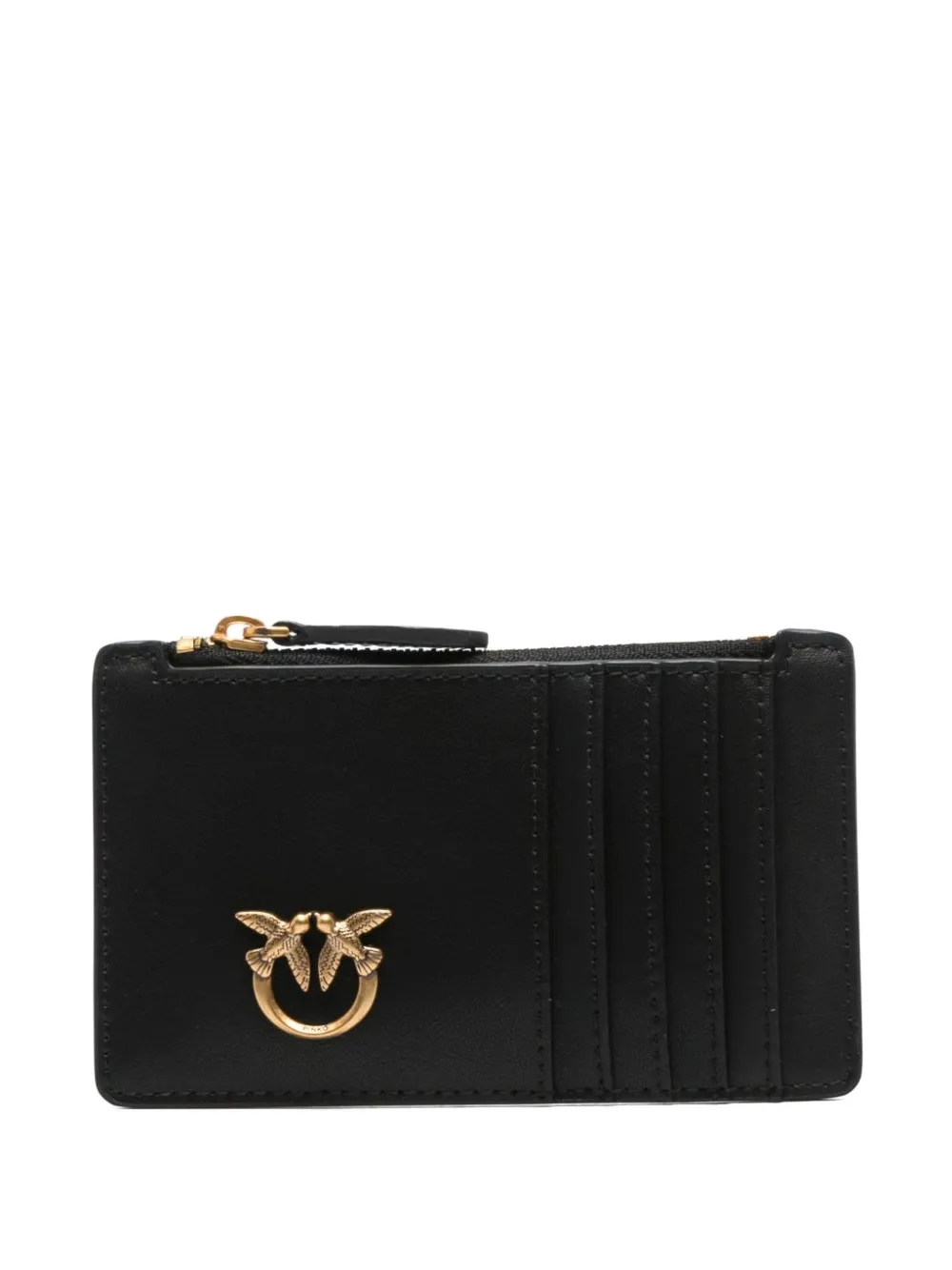 PINKO zip logo wallet - Nero