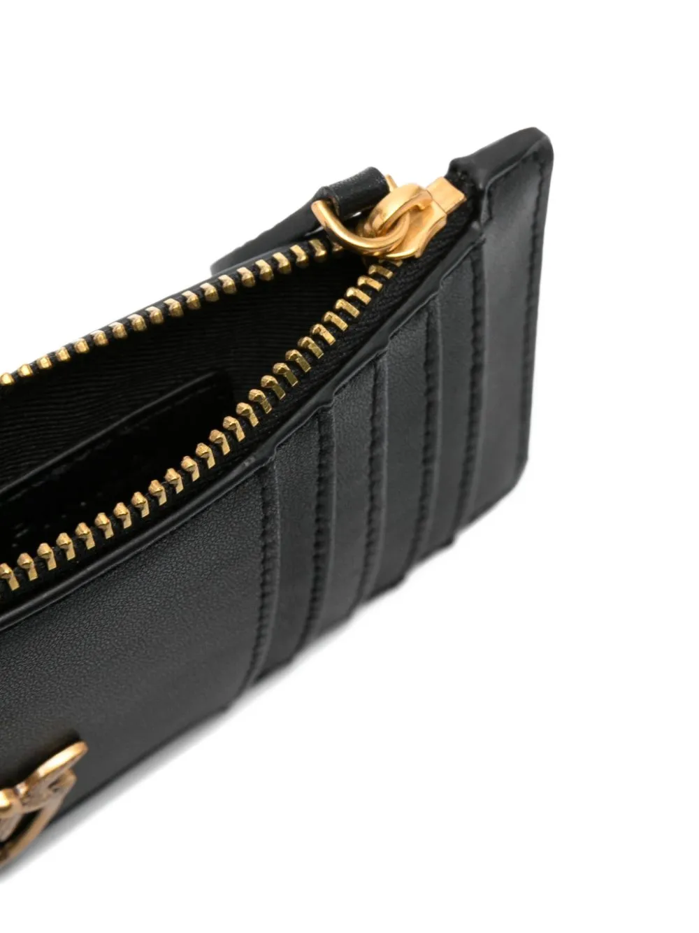  Pinko Zip Logo Wallet - Black 