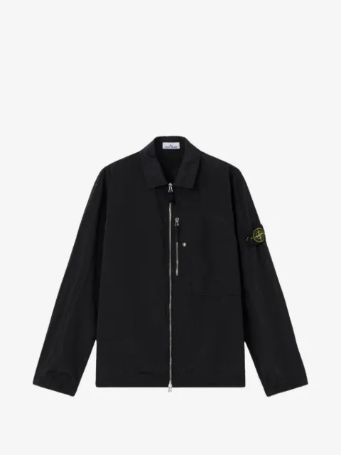 Stone Island 1200038 Nylon Metal in Econyl® regular-fit overshirt with zip pocket