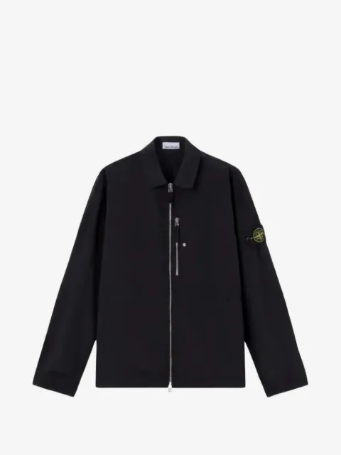 Stone Island 1200038 Nylon Metal in Econyl® regular-fit overshirt with zip pocket