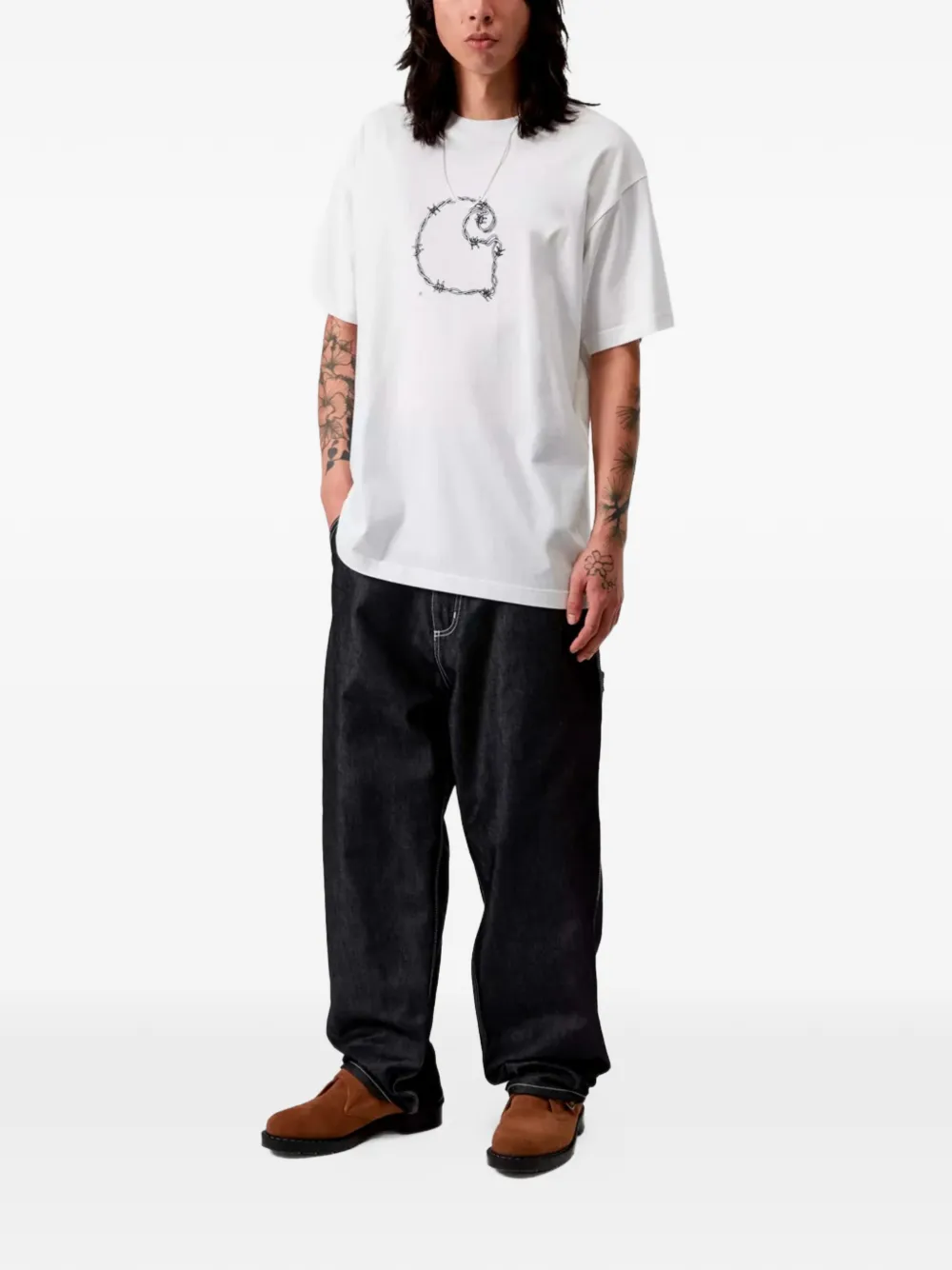 Carhartt WIP T-shirt met print Wit