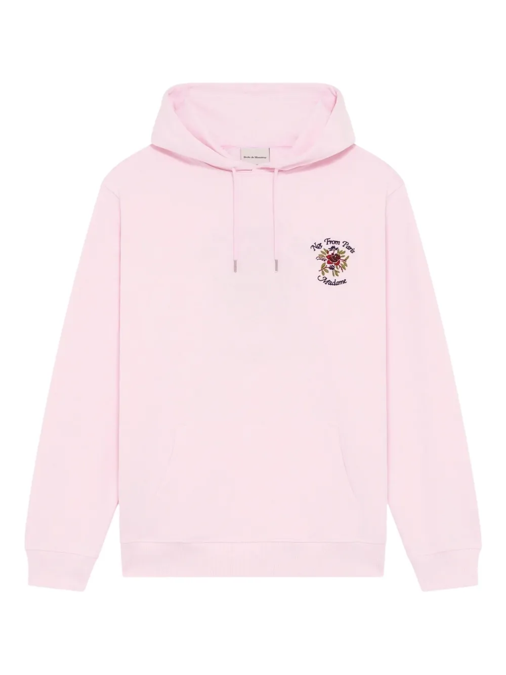 Drôle De Monsieur floral-print hoodie - Pink