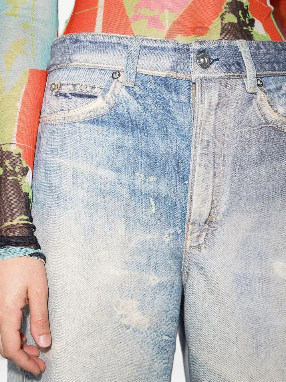 OUR LEGACY Gerafelde jeans Blauw