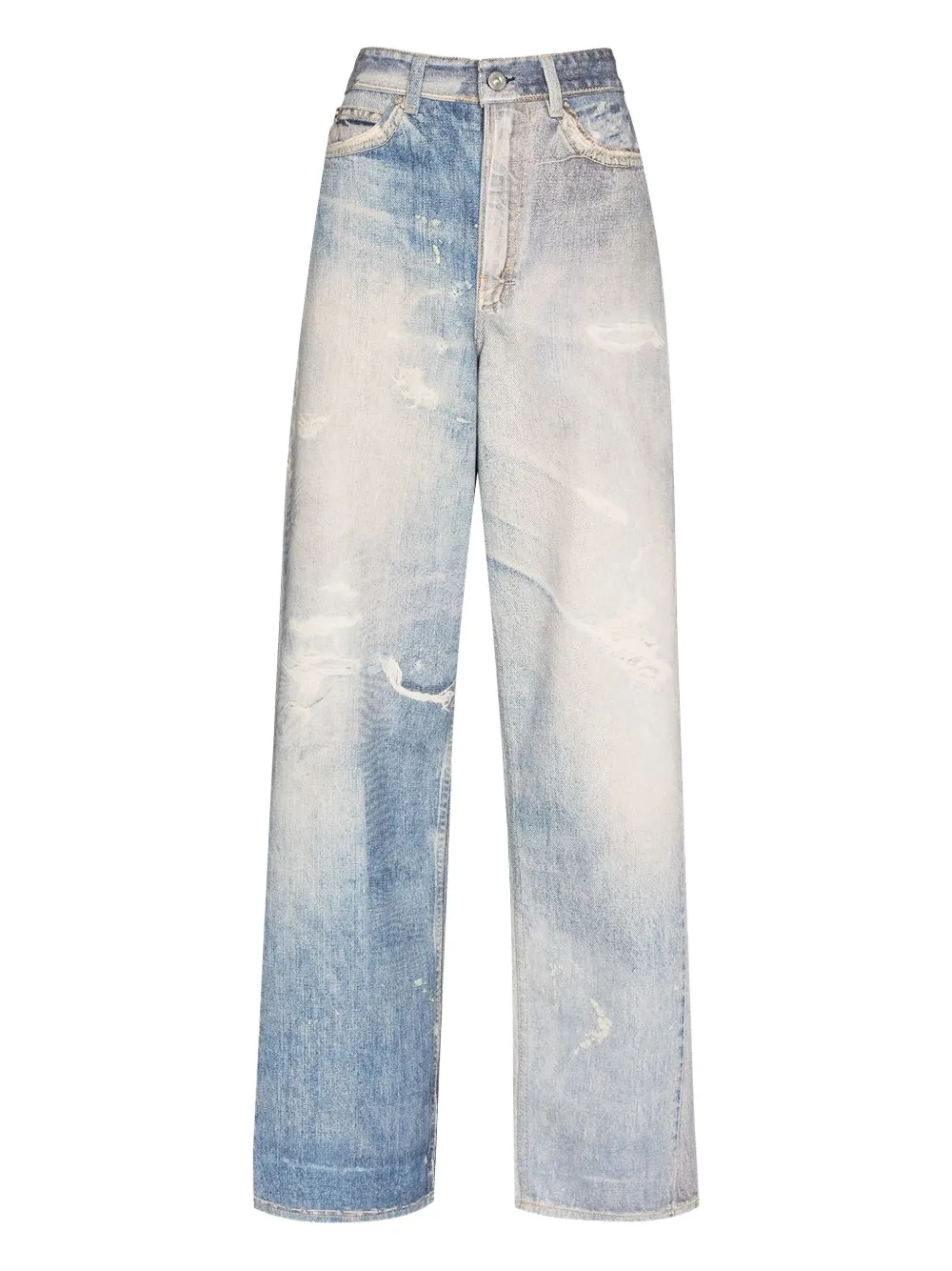 OUR LEGACY full cut distressed jeans - Blu