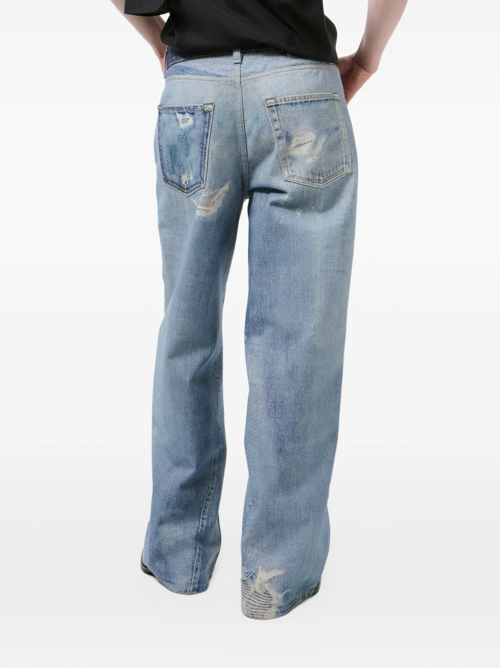OUR LEGACY Gerafelde jeans Blauw
