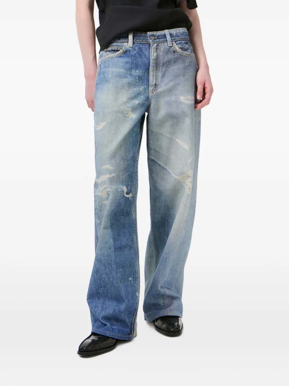 OUR LEGACY Gerafelde jeans Blauw