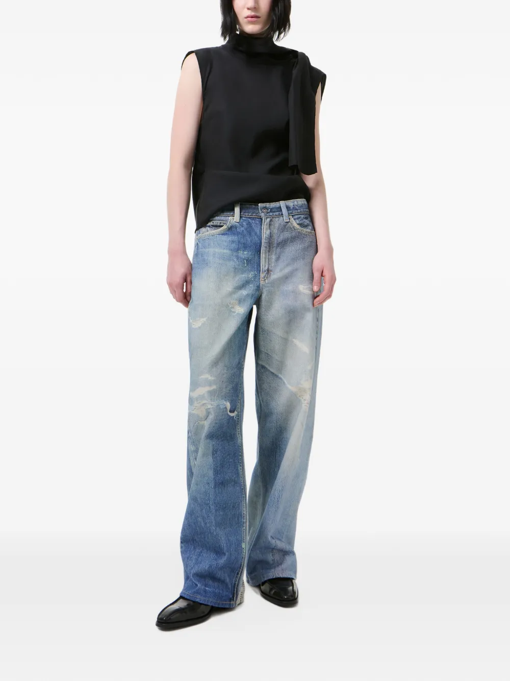 OUR LEGACY Gerafelde jeans Blauw