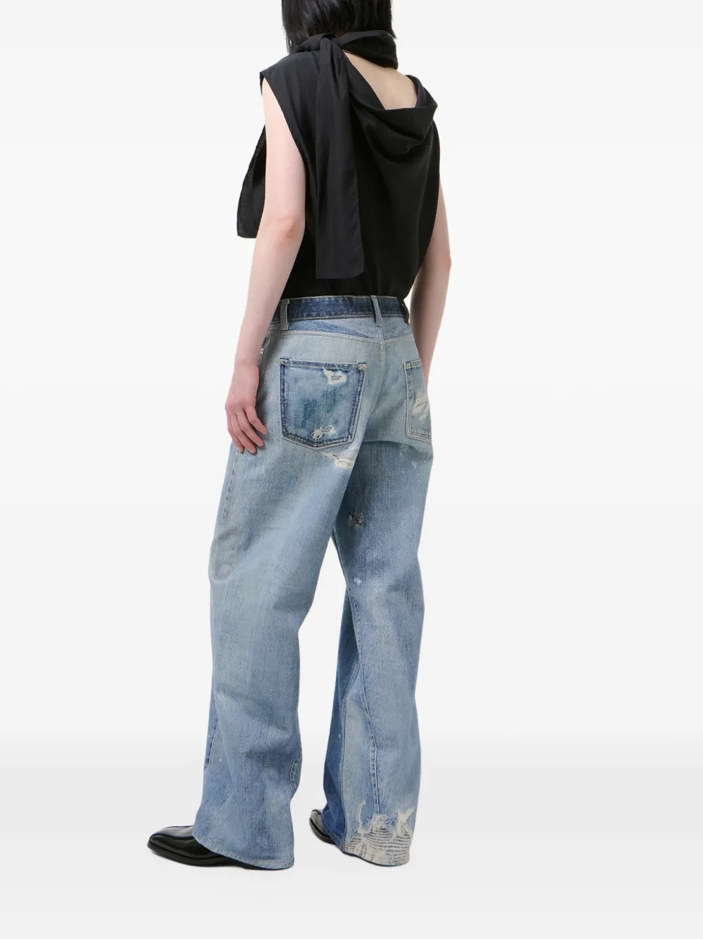 OUR LEGACY Gerafelde jeans Blauw