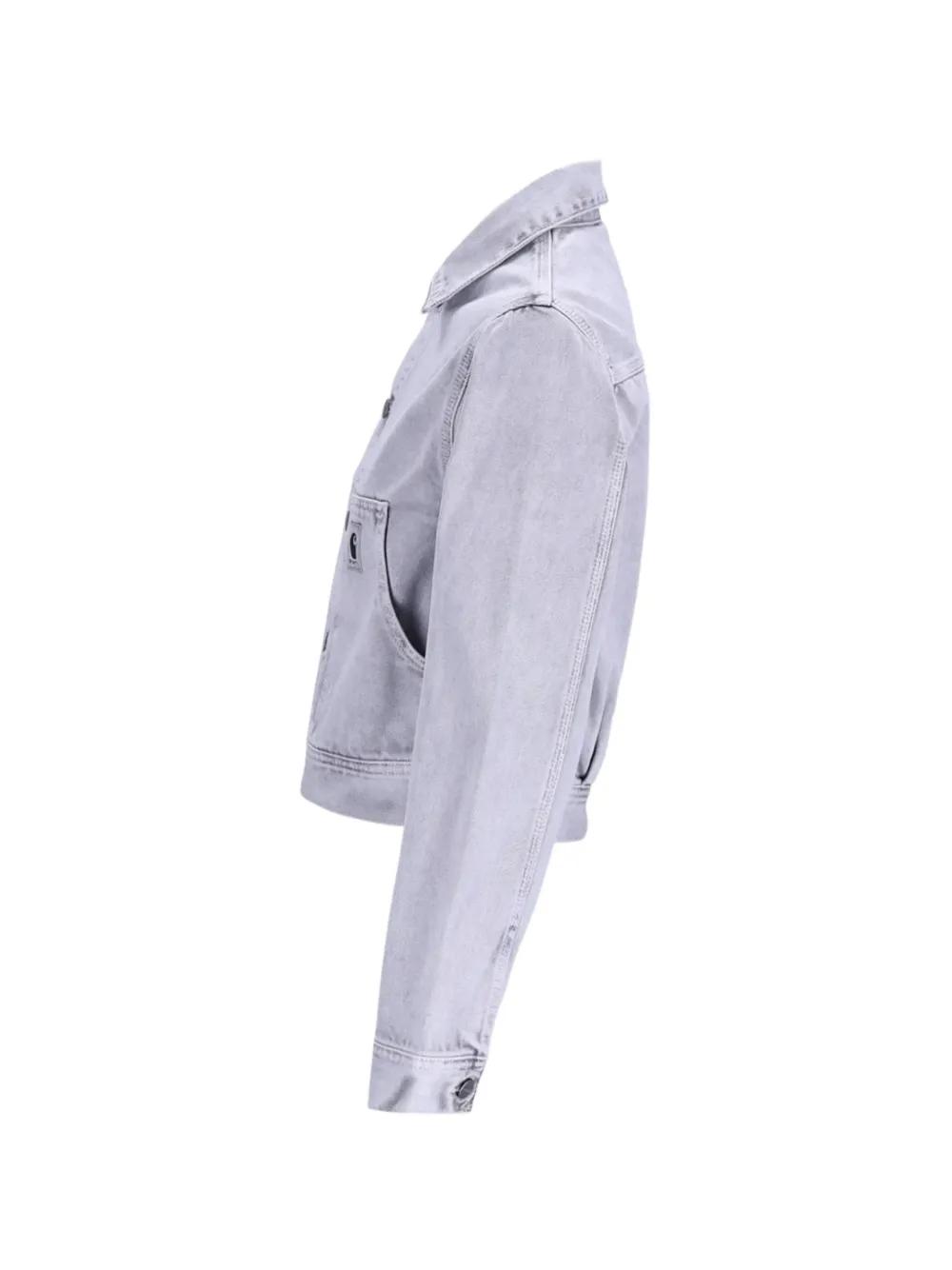 Carhartt WIP Arca denim jack met zak en knopen Grijs