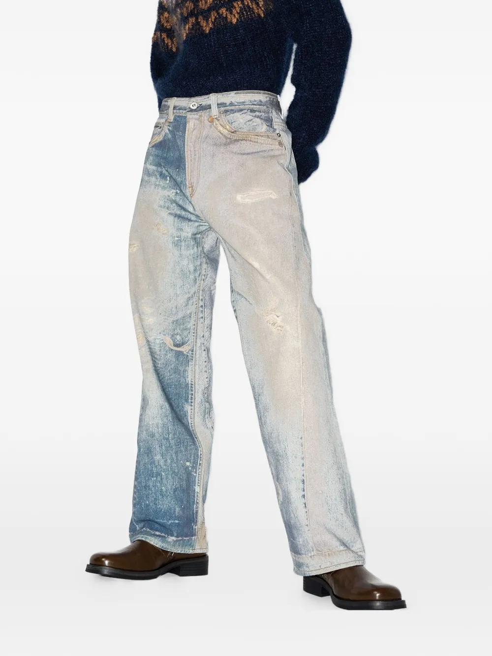 OUR LEGACY distressed jeans - Blauw