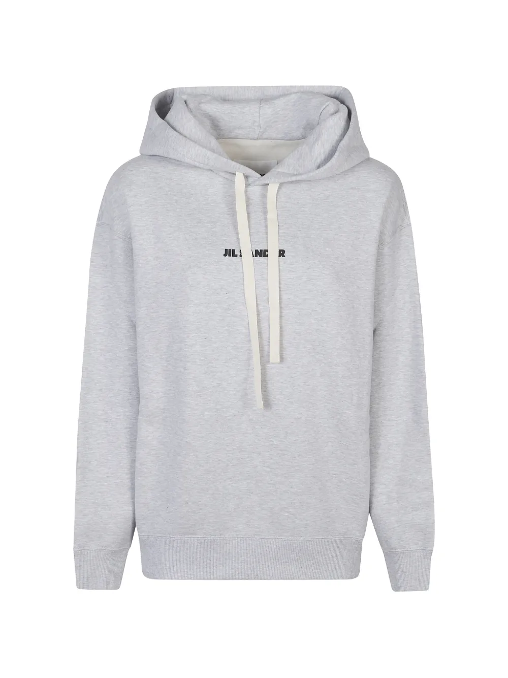 Jil Sander hooded cotton sweatshirt - Grigio