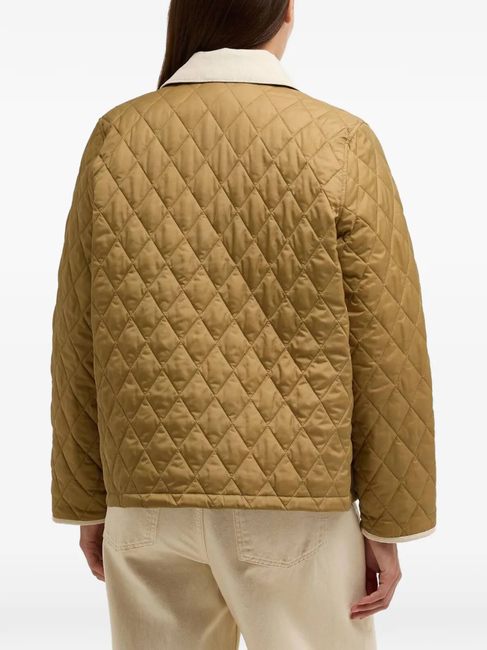 Barbour Liddesdale Quilted Collar Jacket - Brown 
