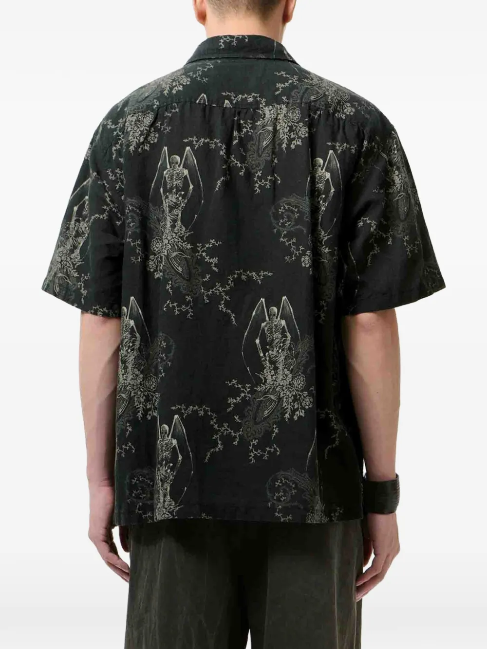 OUR LEGACY Overhemd met paisley print Zwart