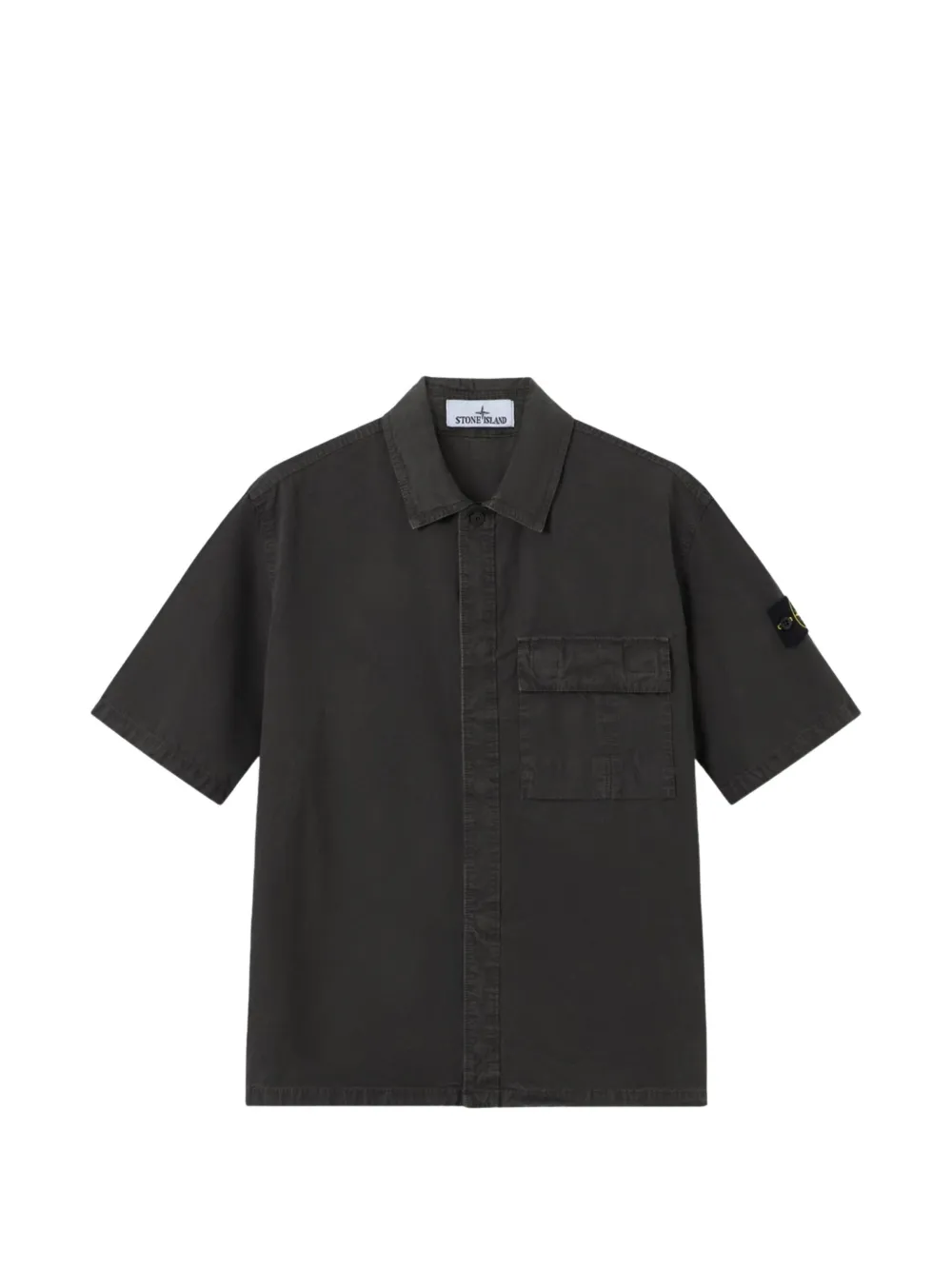 Stone Island Compass-badge short-sleeved shirt - Grey