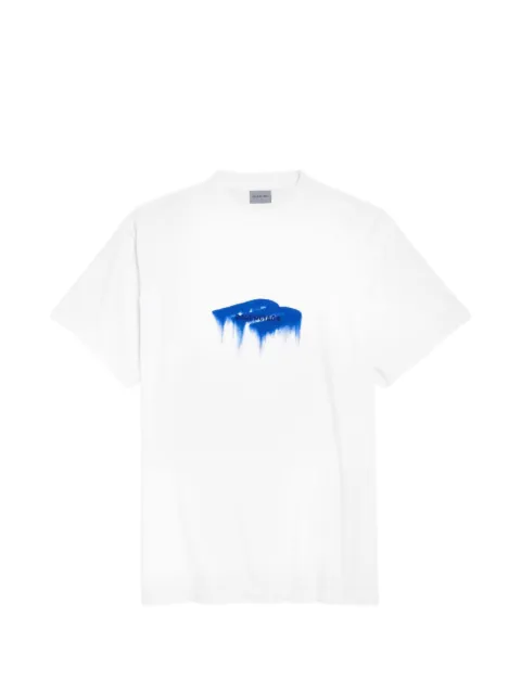 Balenciaga playera con estampado gráfico