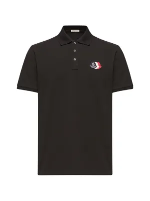 Moncler Camisa Polo Com Zíper | Preto | FARFETCH BR