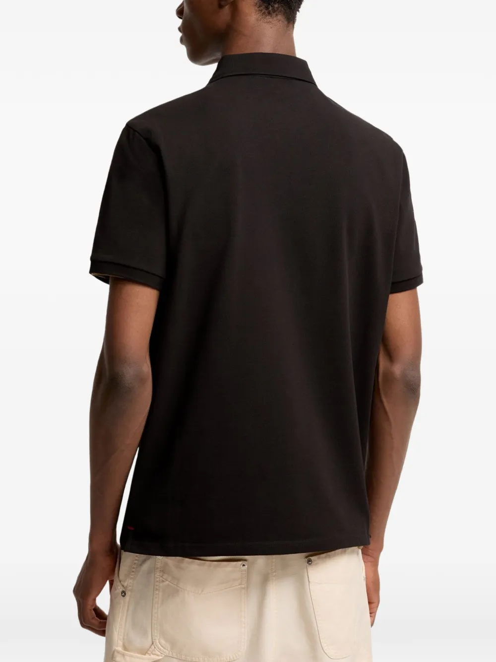 Moncler Poloshirt met logo Zwart