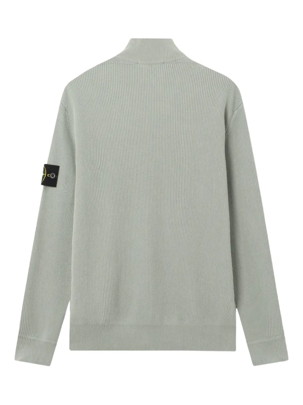 STONE  ジップアップカーディガン Stone Island ジップアップ リブカーディガン | グリーン | FARFETCH JP