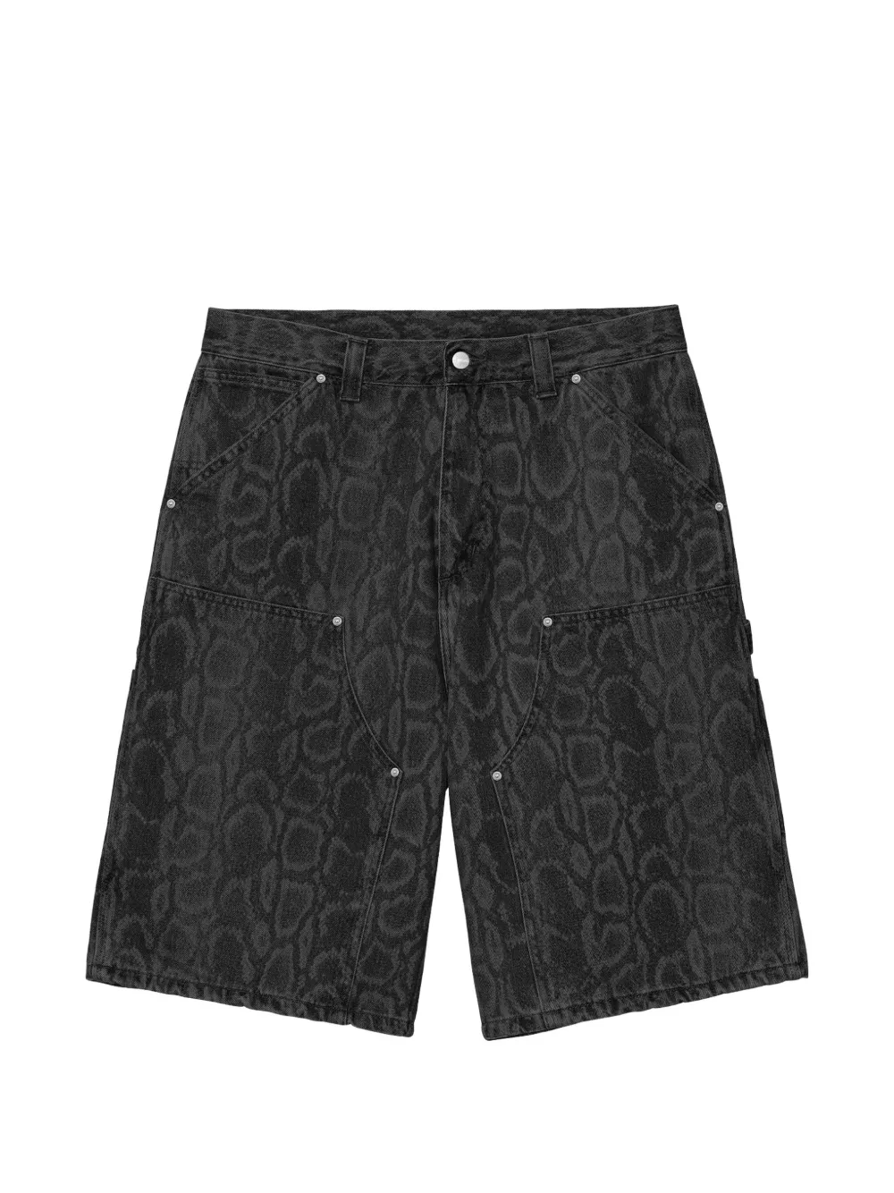 Carhartt WIP OG Doible Knee snake print shorts - Nero
