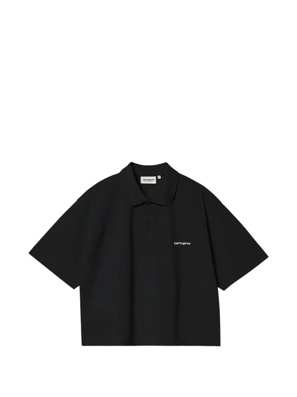 Carhartt WIP Script embroidered-logo cotton polo shirt - Nero