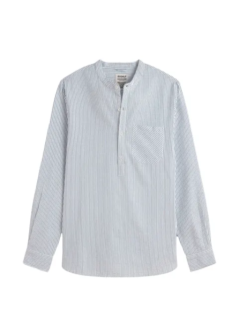 Ecoalf Guilled striped chest-pocket shirt