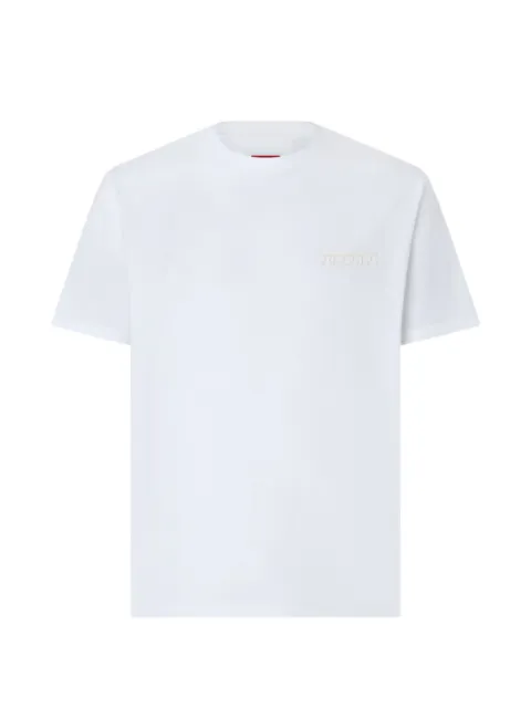 Ferrari logo-embroidered T-shirt