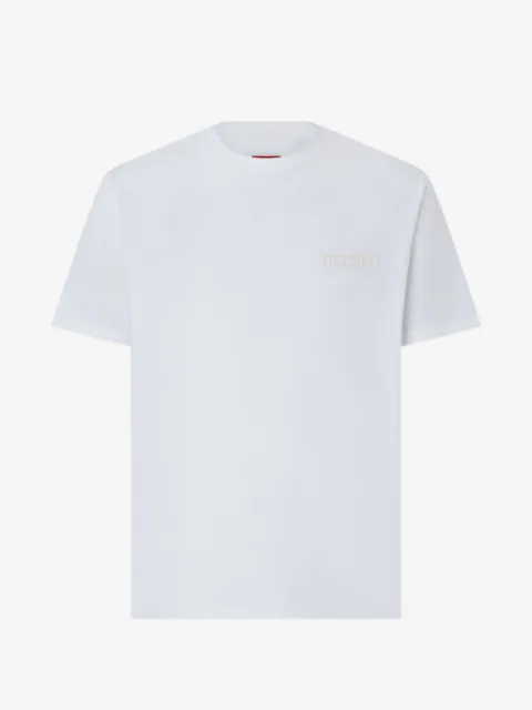 Ferrari logo-embroidered T-shirt