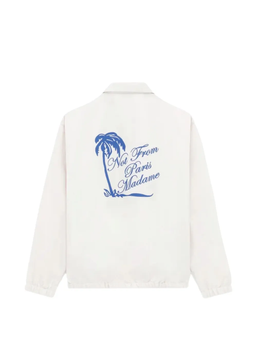 Drôle De Monsieur Shirtjack met knopen en grafische print Wit