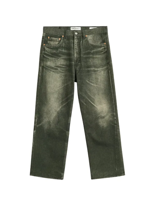 OUR LEGACY Third Cut ダメージ ジーンズ | ブラック | FARFETCH JP