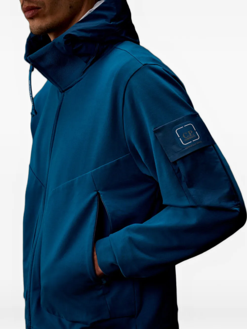 metropolis series stretch fleece mixed Hoodie