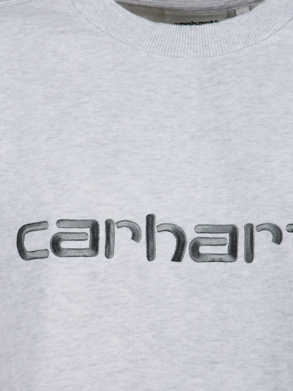  Carhartt Wip Printed-logo Crewneck Sweater - Grey 