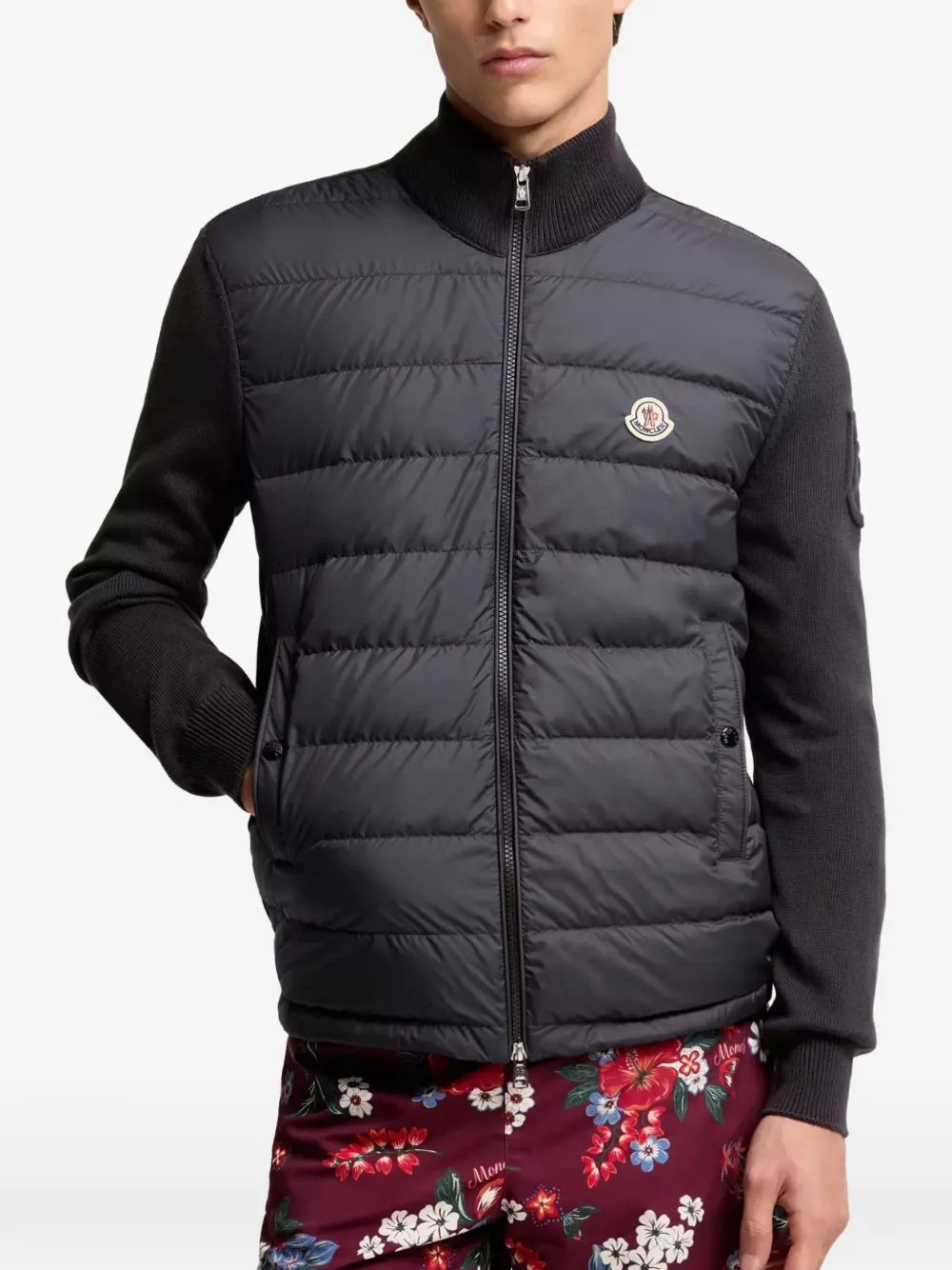 Moncler Vest met rits Blauw