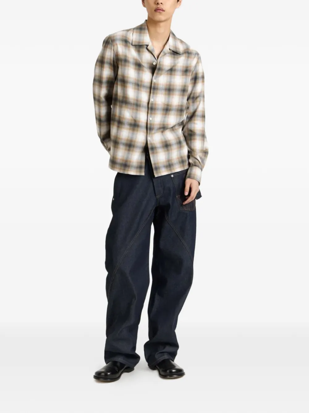 JW Anderson Overhemd met borstzak en knoopsluiting Beige