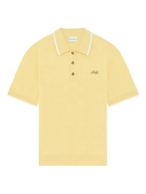 Drôle De Monsieur embroidered collar polo shirt