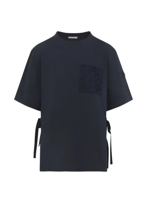 Moncler appliquéd tie-side T-shirt