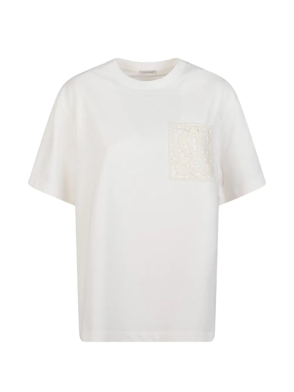 MONCLER T-Shirt mit aufgesetzter Tasche - Nude