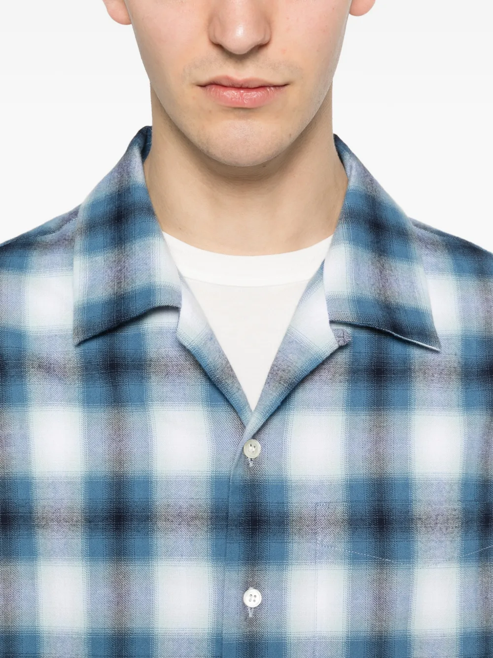 JW Anderson Geruit overhemd Blauw