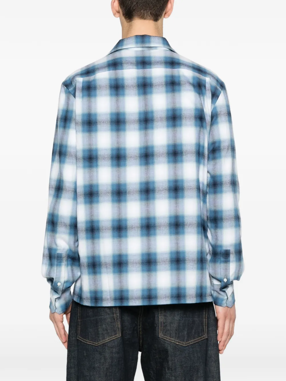 JW Anderson Geruit overhemd Blauw