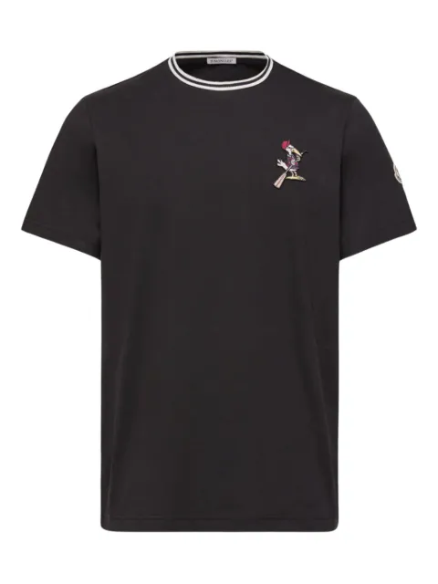 Moncler 스트라이프 트리밍 아플리케 티셔츠