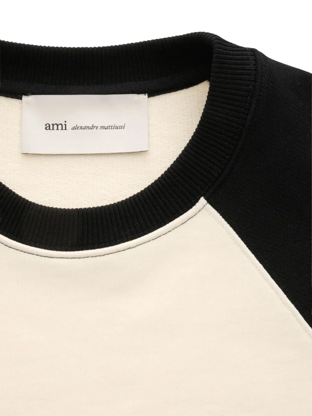  Ami Paris Appliqué-logo Sweatshirt - Neutrals 