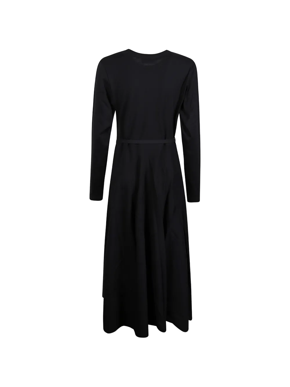 Tory Burch buckle long-sleeve midi dress - Zwart