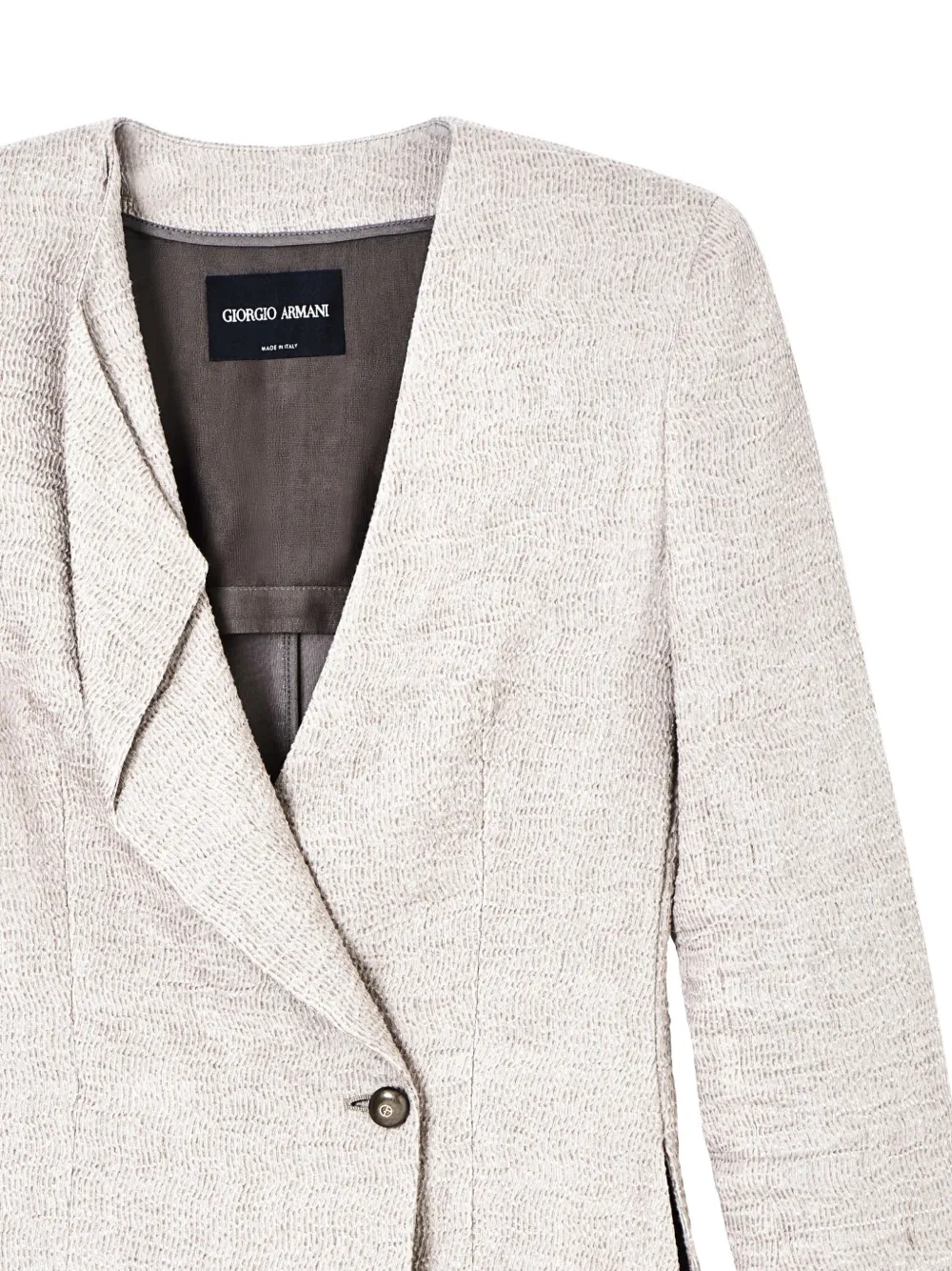  Giorgio Armani Button Jacket - Neutrals 