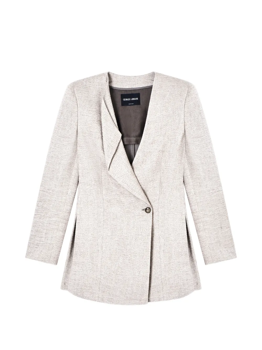 Giorgio Armani Jack met knopen Beige